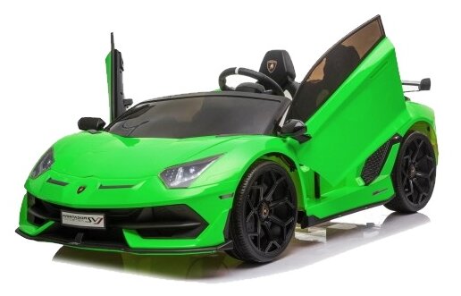 Rivertoys Детский электромобиль Lamborghini Aventador SVJ (A333MP) зеленый