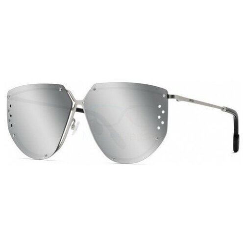 фото Солнцезащитные очки kenzo, авиаторы, оправа: металл, с защитой от уф, для женщин, серебряный