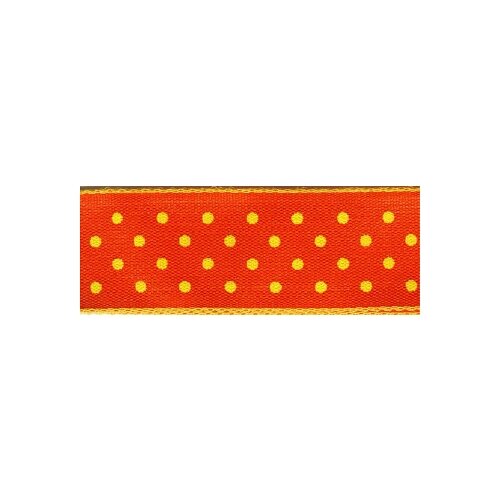 Лента с рисунком SAFISA, 25 мм, 15 м, цвет 61, оранжевый лента с рисунком клетка 10 мм 25 м цвет 61 оранжевый safisa 466 10мм 61