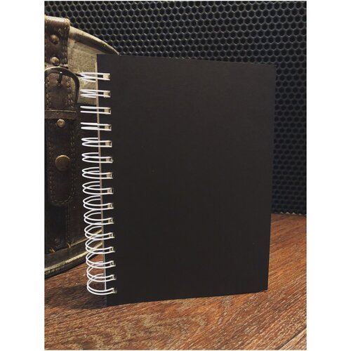 Скетчбук А5 горизонтальный Magical World! Альбом для творчества, для рисования, чёрный, 60 листов плотный лист 220 гр. кв. м