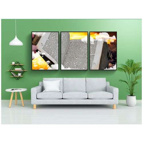 фото Набор модулных постеров для интерьера "эмоции, вера, религия" 60x90 см. в тубусе, без рамки lotsprints