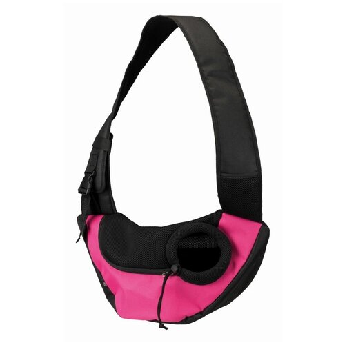 фото Trixie слинг-переноска trixie 28956 sling 50*25*18 см розовый/чёрный