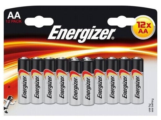 Батарейка AA щелочная Energizer LR06-12BL MAX в блистере 12шт.