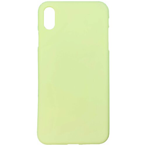 фото Чехол silicone lite для apple iphone xs max без логотипа желтый oem
