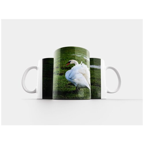 фото Кружка "лебедь, закрывать, портрет" 320 мл lotsprints