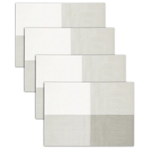 Термосалфетка кухонная (плейсмат) 30х45см Квадраты, набор из 4 штук