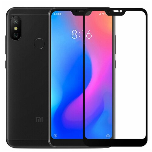 фото Противоударное защитное стекло для смартфона xiaomi mi a2 lite и xiaomi redmi 6 pro / полноэкранное стекло для телефона сяоми ми а2 лайт и сяоми редми 6 про / защита премиум качества с олеофобным покрытием и черной рамкой / стекло premium на всю поверхность экрана / защитное стекло от царапин, повреждений и падений (черный) life style