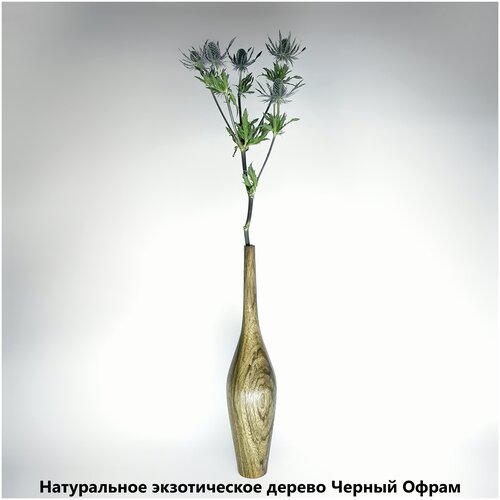 Дизайнерская настольная/напольная ваза для сухоцветов из натурального дерева