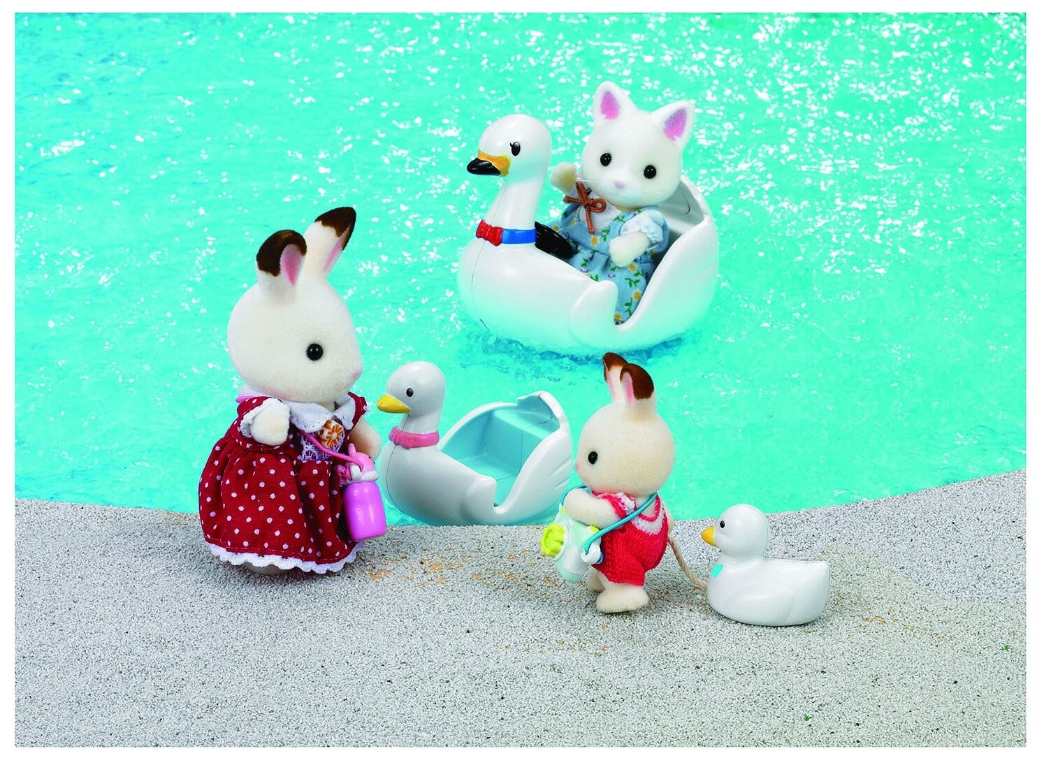 Игровой набор Sylvanian Families Морское путешествие Лодка-лебедь - фото №10