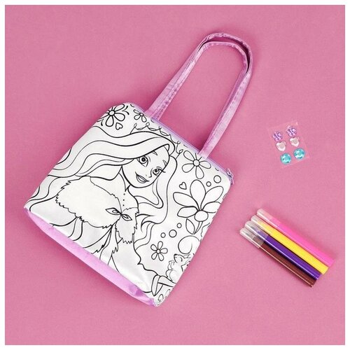 фото Набор для творчества сумка-раскраска с фломастерами "холодная принцесса" школа талантов