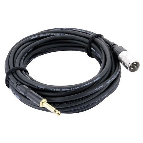 Кабель аудио 1xJack - 1xXLR Cordial CCM 5 MP 5.0m 6 35mm jack audio cable to 6 35mm jack male mono gold plated for instrument guitar mixer amplifier bass 1m 2m 3m 5m