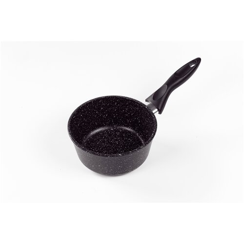 Ковш 1,5л, Ярославна, Черный со стеклянной крышкой НЖ