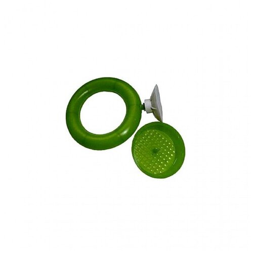 Дарелл Кормушка круглая с присоской кормушка для рыб пластик зеленый