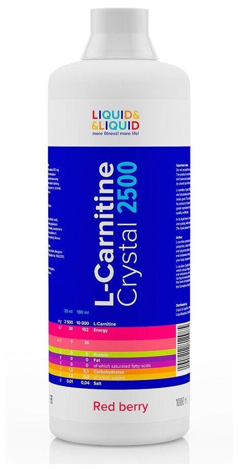 Liquid & Liquid L-Carnitine Crystal 2500 (500 мл) - Цитрусовый