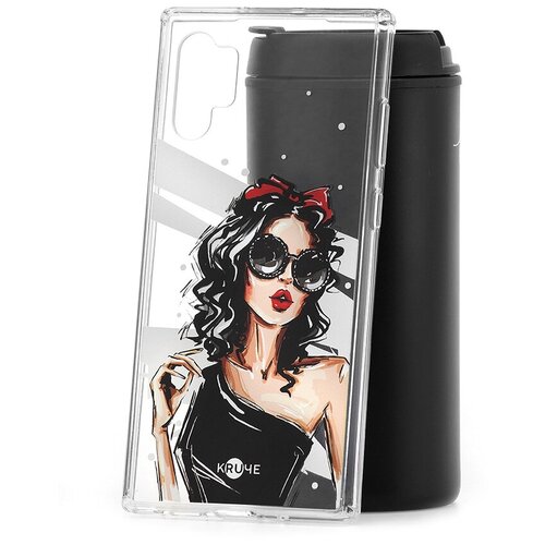 фото Чехол на samsung galaxy note 10+ kruche print фэшн леди кruче