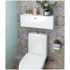 Шкаф навесной для ванной комнаты, REGENT style, ПШПб/дВиола 1 дверь/500, белый, - изображение