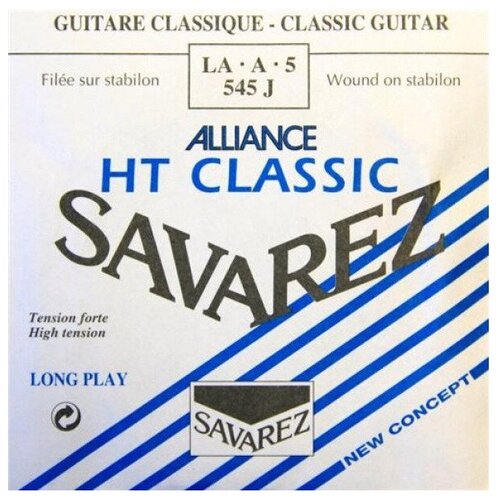 savarez 542 j alliance 2 я струна для классических гитар b 28 сильного натяжения SAVAREZ 545 J HT CLASSIC 5-я струна для классических гитар (A-35) сильного натяжения