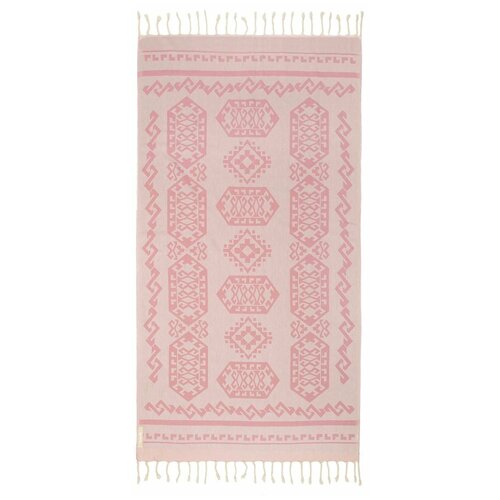 фото Полотенце пештемаль для пляжа, сауны, бани begonville cotton ottoman хлопок pink 100х180 begonville (турция)