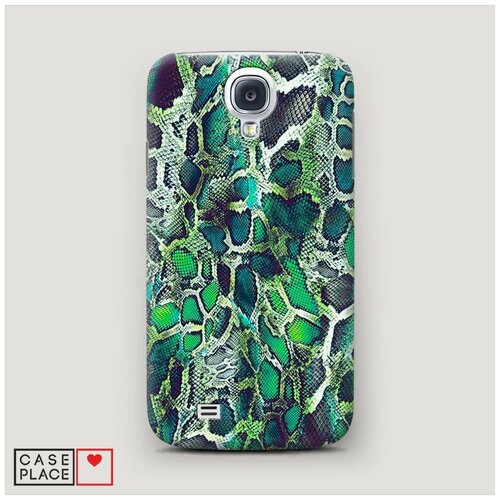 фото Чехол пластиковый samsung galaxy s4 зеленая кожа змеи case place