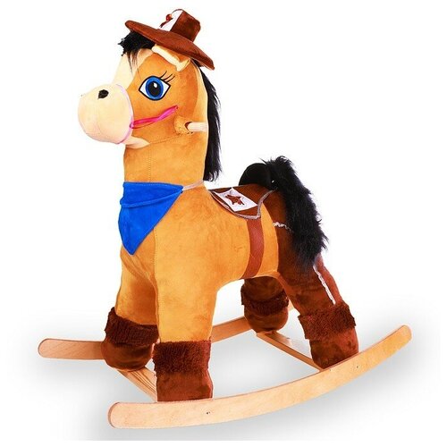 Качалка Конь Шериф (J/T) мягкая отделка Yaguar Toys