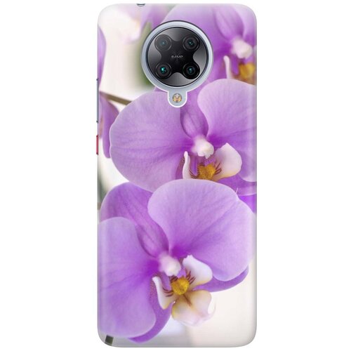 фото Ультратонкий силиконовый чехол-накладка для xiaomi redmi k30 pro / poco f2 pro с принтом "сиреневые орхидеи" gosso
