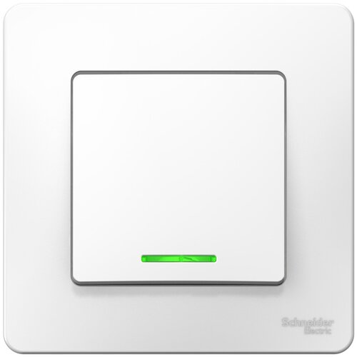 Выключатель 1-клавишный свет с/у белый BLANCA