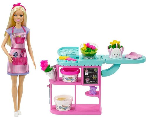 Игровой набор Mattel Barbie Флорист с цветочным магазином