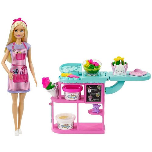 Игровой набор Barbie Цветочный магазин с куклой-флористом