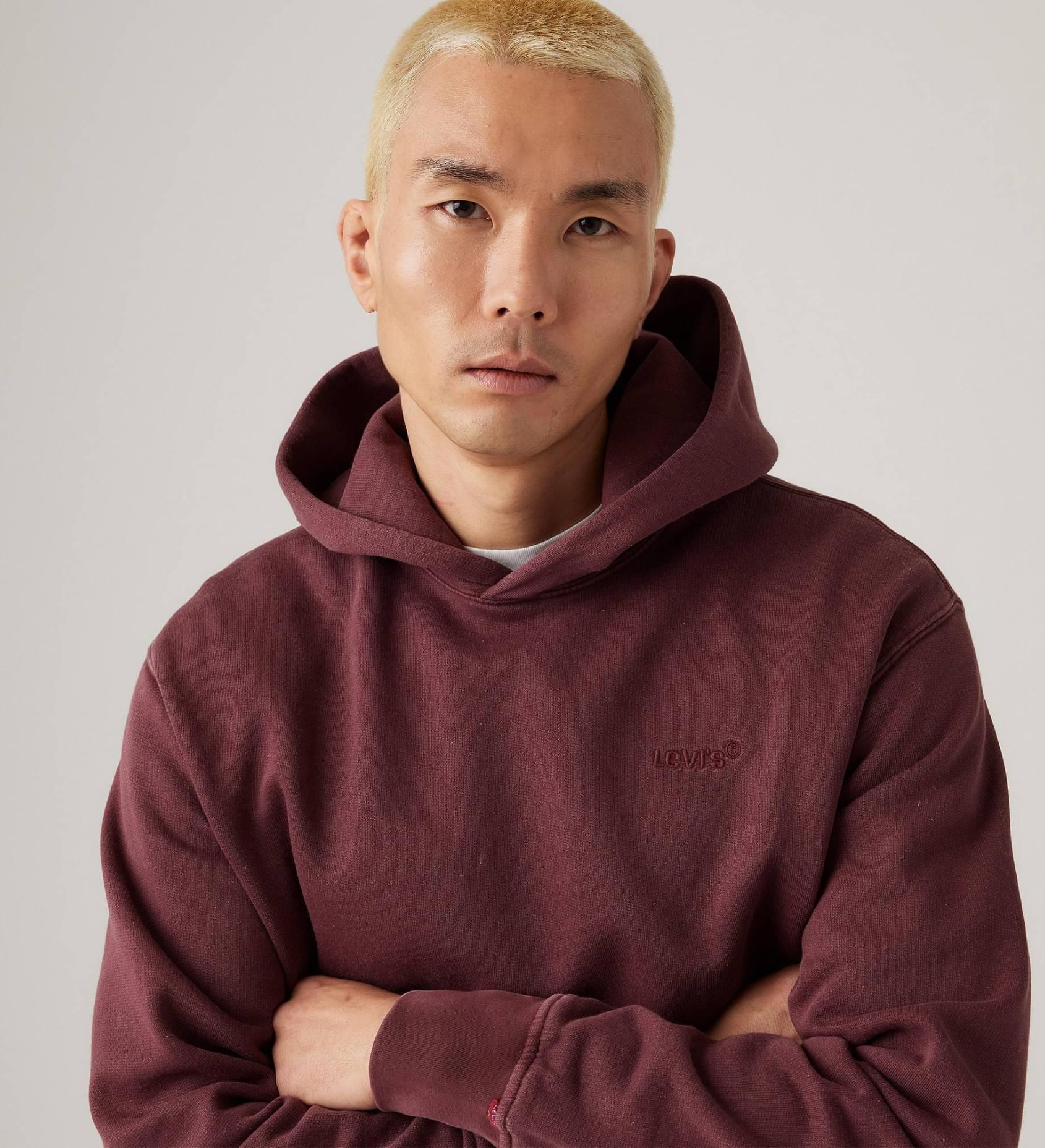 Худи Levi's, размер M, , красный — фото 1