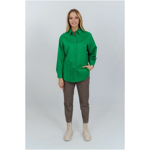 01755-309-38 Рубашка женская зеленый NAVI 46
