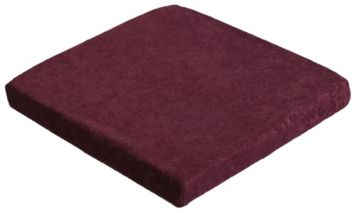 Подушка декоративная MATEX Velours Cuadro, 33x33 см, сливовый