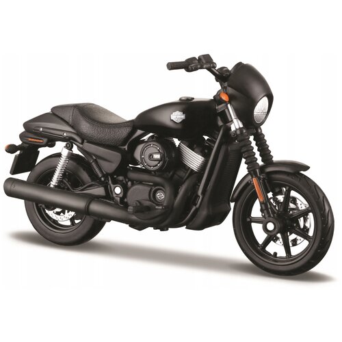 Мотоцикл Maisto Harley-Davidson Street 750 32333 1:12, 20 см, черный мотоцикл maisto harley davidson street 750 32333 1 12 20 см черный