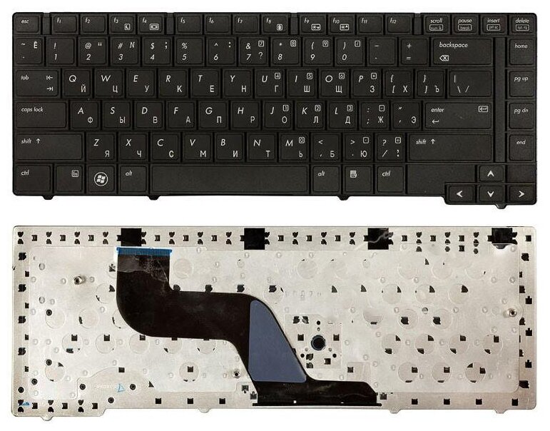 Клавиатура для ноутбука HP Probook 6440b 6445b 6450b 6455b черная 952₽