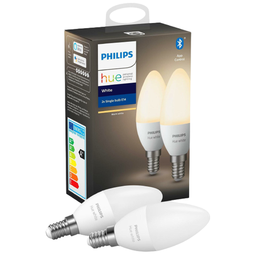 Умная лампа Philips Hue Single Bulb E14 5.5Вт 470lm (упак.:2шт) (929002039904)