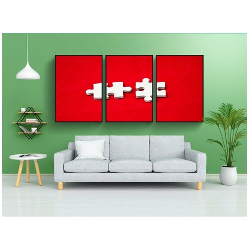 фото Набор модулных постеров для интерьера "пазл, паззл, мозаика" 60x90 см. в тубусе, без рамки lotsprints