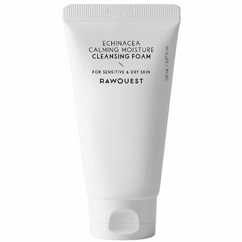 RAWQUEST ECHINACEA CALMING MOISTURE CLEANSING FOAM Увлажняющая пенка для лица с экстрактом эхинацеи rawquest увлажняющая пенка для лица с экстрактом эхинацеи echinacea calming moisture cleansing foam