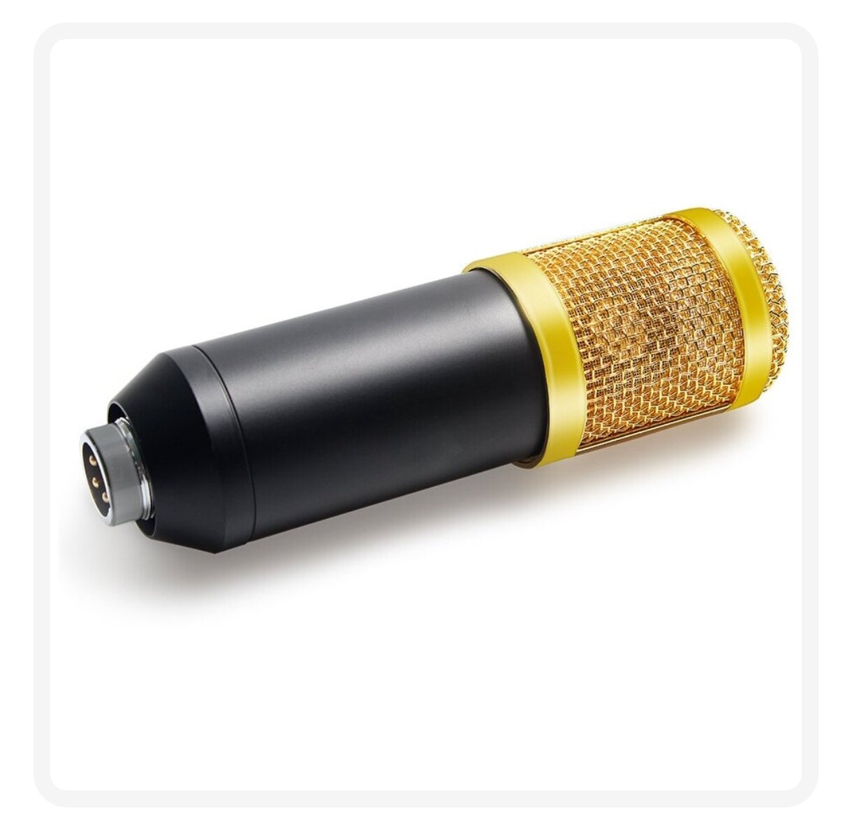 Конденсаторный студийный микрофон BM 800 со звуковой картой V8 (черный/золото)