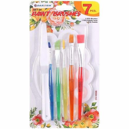 Darvish DV-10506 Кисти набор синтетика палитрамастихин 7штуп 373₽