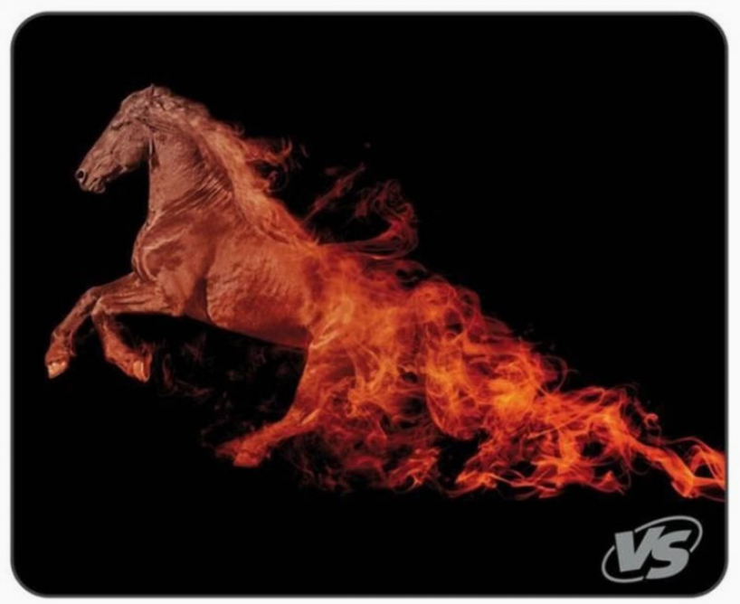 Perfeo Коврик для компьютерной мыши "Flames" "Лошадь" (240*320*3 мм) ткань+резиновое основание