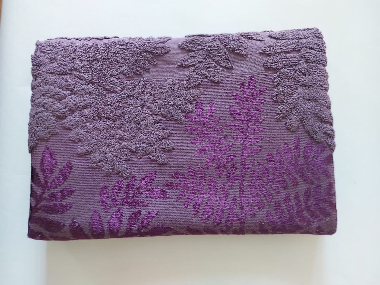 Полотенце махровое 50х90 ТМ Persona by Gala бордюр "Фиджи" фиолетовый