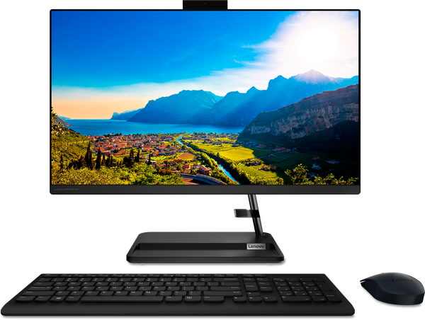 Моноблок Lenovo IdeaCentre AIO 3 Gen 6 23.8" FHD /AMD Ryzen 5 7530U/8GB/512GB SSD/Radeon Graphics/NoOS/черный (F0G100WSRK)