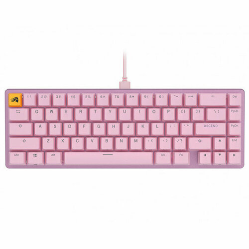 Клавиатура Glorious GMMK 2 Compact (65%) Pink Pre-Built Fox Linear Switch клавиатура проводная glorious gmmk 2 glo gmmk2 65 fox p механическая glorious fox клавиш 67 usb розовая