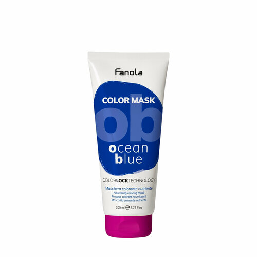 Fanola Оттеночная маска для волос Color Mask, оттенок голубой 200 мл