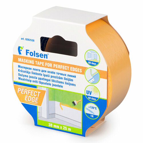 Лента малярная Folsen 50 мм х 33 м для особо точных линий