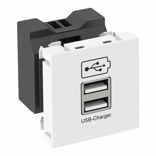 OBO Bettermann Зарядное устройство usb тип а(1,2 а / 2 х 0,6 а, белый). Тип: MTG-2UC2.1 RW1