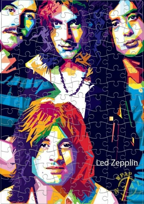 Пазл Led Zeppelin, Лед Зеппелин №2, А4