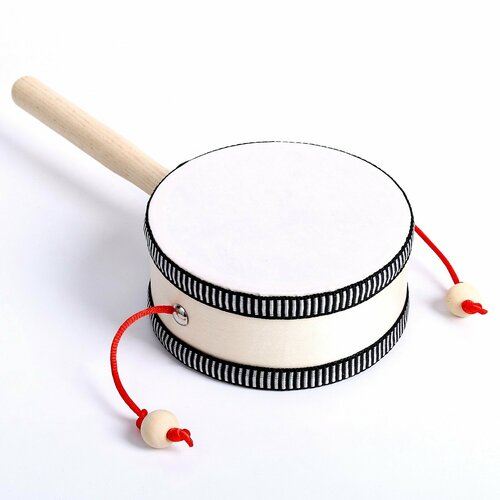 фото Музыкальная игрушка барабан «трещотка» 4 × 10 × 22,5 см россия