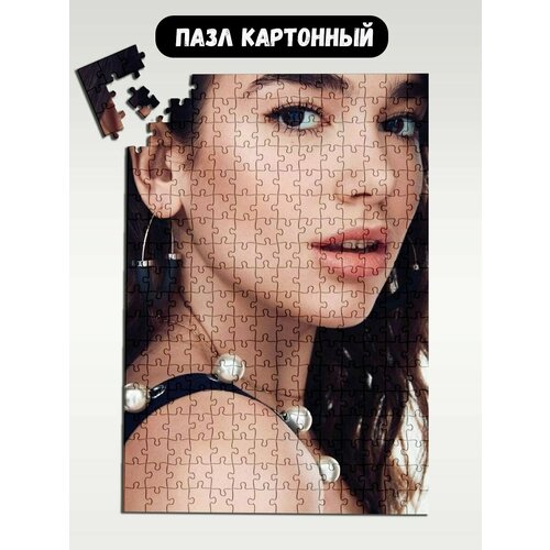 Пазл картонный 39,5х28 см, размер А3, 300 деталей, модель музыка Dua Lipa - 1606 пазл картонный 29x20 см размер а4 120 деталей модель музыка dua lipa 1610