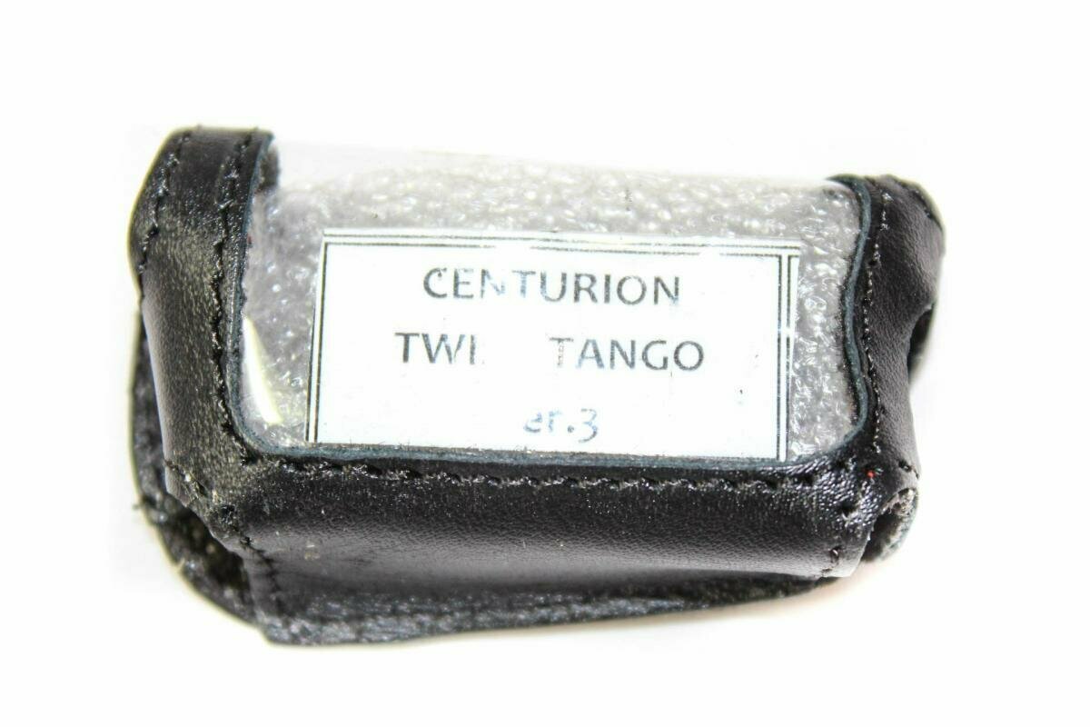 Чехол на сигнализацию CENTURION TWIST V.3 TANGO V.3 кобура на подложке с кнопкой кожа черн