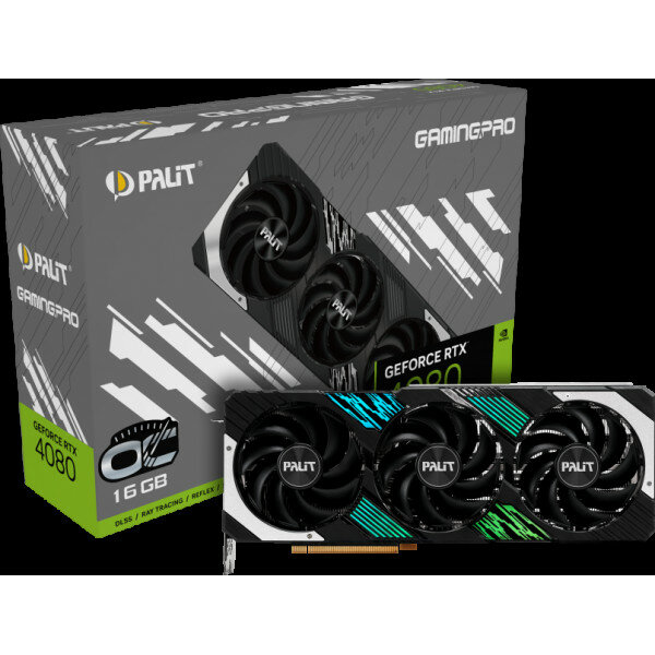 Видеокарта Palit PA-RTX4080 GAMINGPRO OC 16384 МБ, RET (ned4080t19t2-1032a) - фото №10